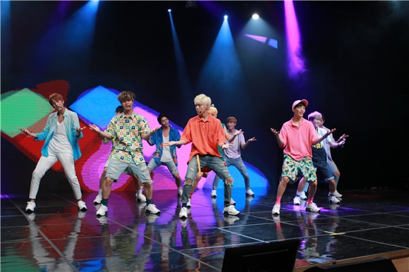 男团UP10TION在首尔江南区举行迷你专辑《Summer go!》Showcase