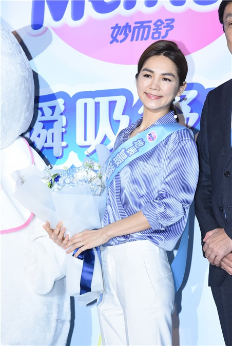 Ella陈嘉桦出席婴幼儿尿布品牌全新升级上市发布会