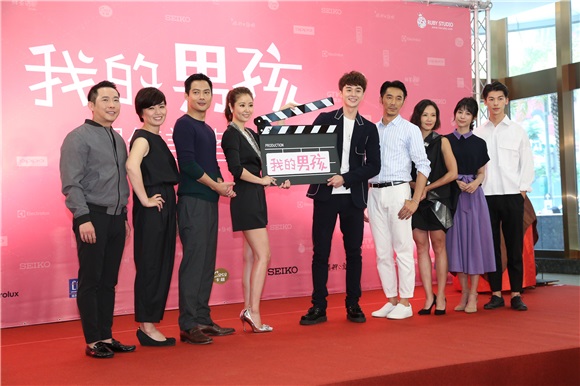 林心如、张轩睿、高圣远、李李仁等出席戏剧《我的男孩》开镜记者会
