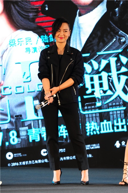 彭于晏、杨佑宁 现身《寒战2》上海记者会
