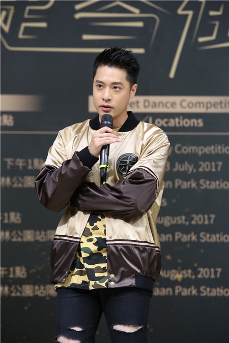 周汤豪出席捷运盃捷客街舞大赛起跑活动