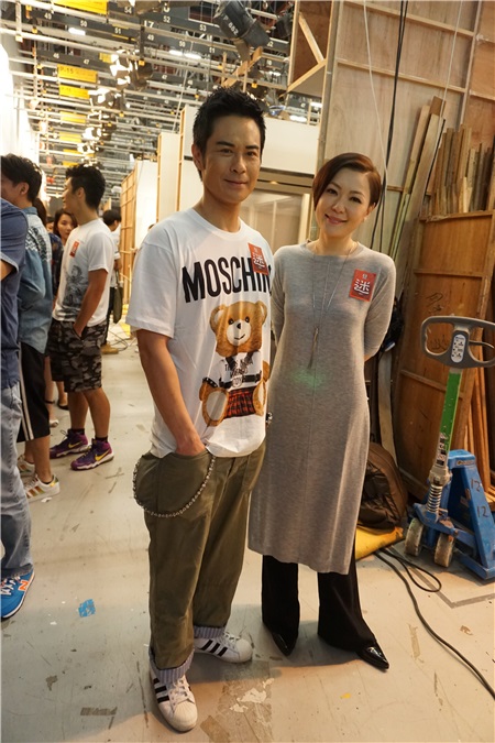 郑嘉颖、田蕊妮、金刚、吴业坤等为TVB《迷》(暂名)开镜