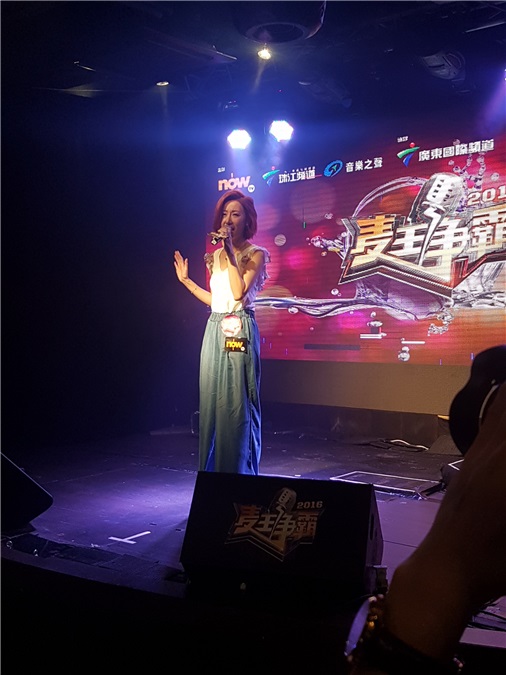 洪卓立、泳儿出席2016《麦王争霸》海选记者会