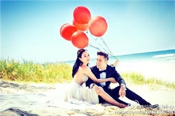 钟丽缇梅开3度嫁鲜肉 绝美婚纱照曝光