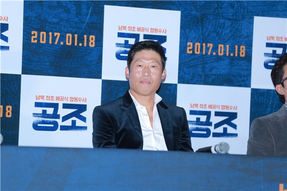 玄彬、刘海镇、金柱赫、张英南,允儿等出席电影《共助》媒体试映会