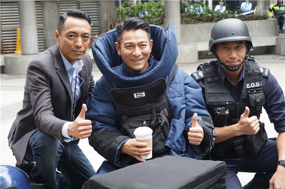 刘德华电影《拆弹专家》拍摄拆炸弹场面