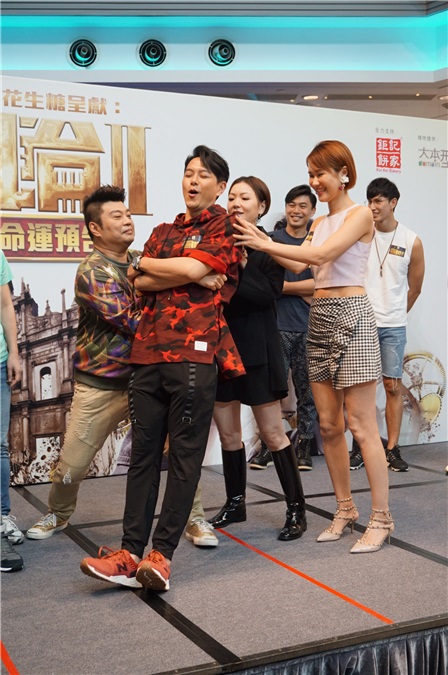 萧正楠、田蕊妮、陈凯琳、吴岱融等出席TVB《巨轮2》之「罗威信命运预告」