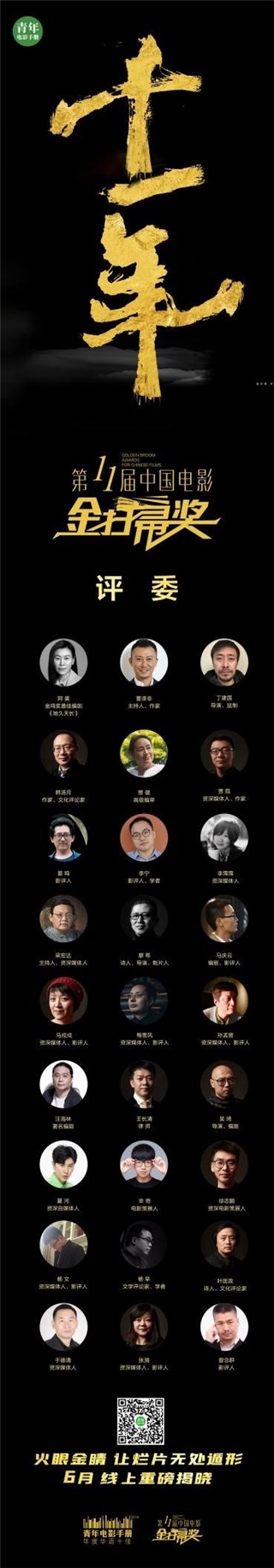 第11届中国电影金扫帚奖评委阵容