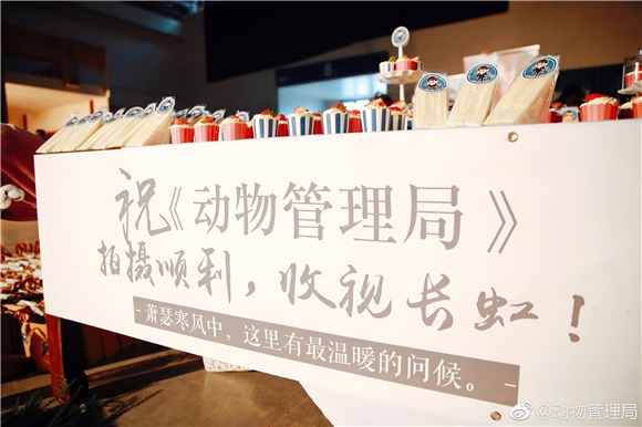 王子文粉丝探班《动物管理局》 暖心偶像寒风中送粉丝奶茶