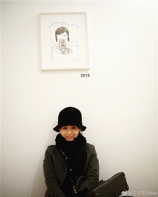 2018刚开始就迎来最受瞩目的画展 忙着拍戏的王子文都要挤时间去一探究竟