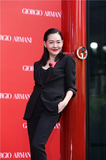 小S出席Giorgio Armani气势女王见面会