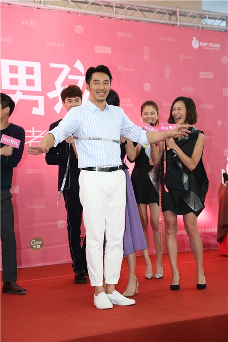林心如、张轩睿、高圣远、李李仁等出席戏剧《我的男孩》开镜记者会