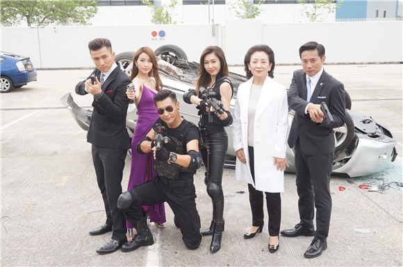 鲍起静、陈展鹏、胡定欣等拍摄TVB《同盟》外景