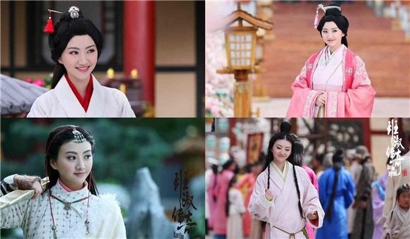 景甜古装造型大盘点 百变甜美颜值线上