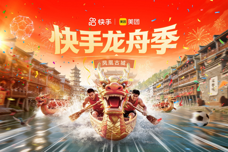 端午竞渡燃情凤凰古城！6月18至20日快手龙舟季重磅开启，共赴民俗狂欢