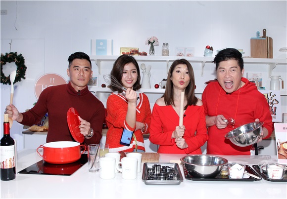 曾国城、黄嘉千、窦智孔、关诗敏等出席《爱呀,我的妈!》圣诞派对餐