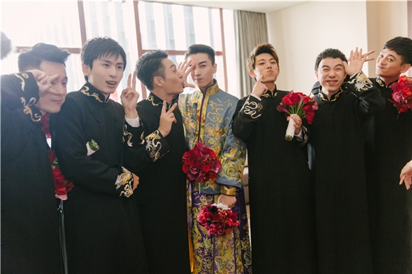 王茂蕾义气兄弟情 陈晓大婚当伴郎助阵