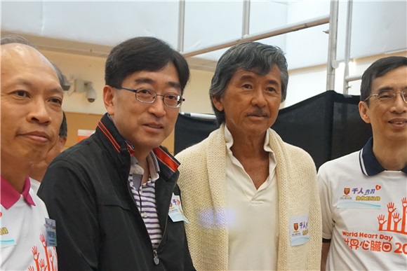 林子祥出席「千人齐习急救创纪录」活动
