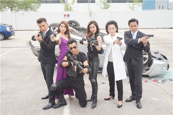 鲍起静、陈展鹏、胡定欣等拍摄TVB《同盟》外景
