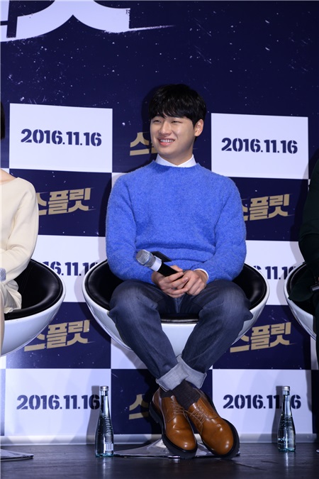 刘智泰、李贞贤、李大卫等出席电影《Split》发布会