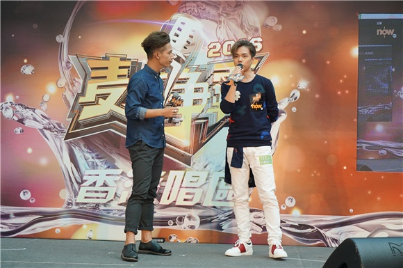 张敬轩、泳儿、罗力威出席2016《麦王争霸》全球广东歌歌唱比赛
