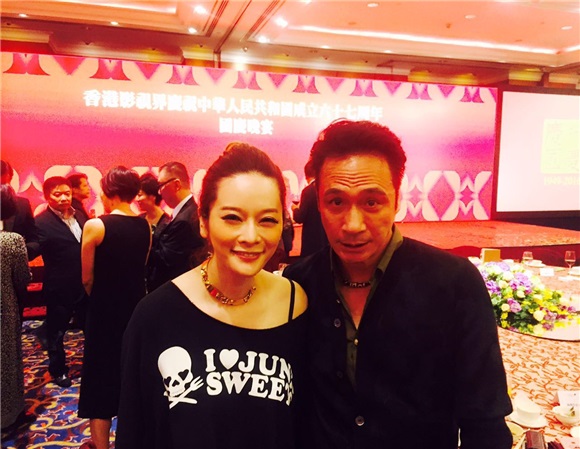影视界举行晚宴庆祝国庆 古天乐吴镇宇柳妍熙出席临
