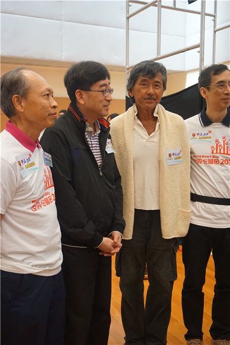 林子祥出席「千人齐习急救创纪录」活动