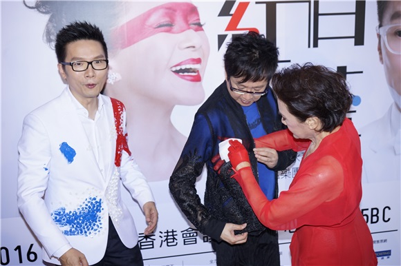 叶德娴、伦永亮和赵增熹出席演唱会记者招待会