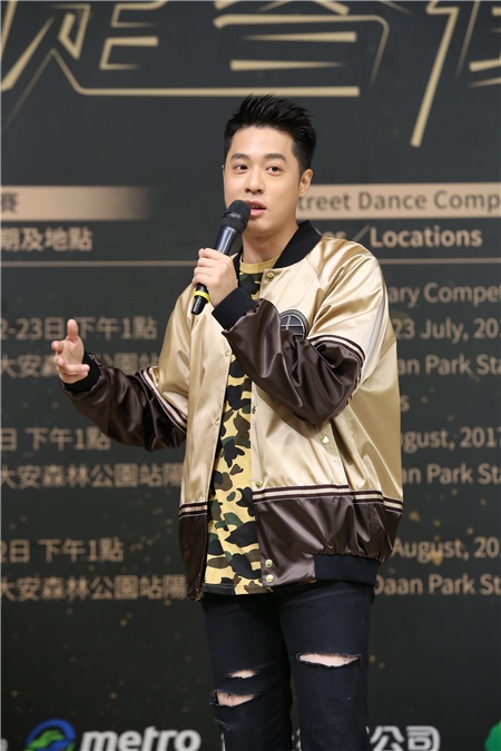 周汤豪出席捷运盃捷客街舞大赛起跑活动