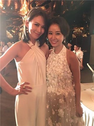 Melody与林心如合照。(图/翻摄自Melody脸书)