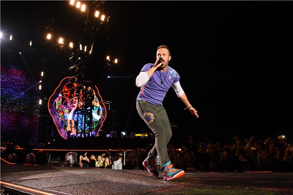 英国摇滚乐队COLDPLAY来台举办演唱会