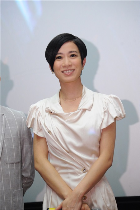 张家辉、佘诗曼、许绍雄为电影《使徒行者》宣传
