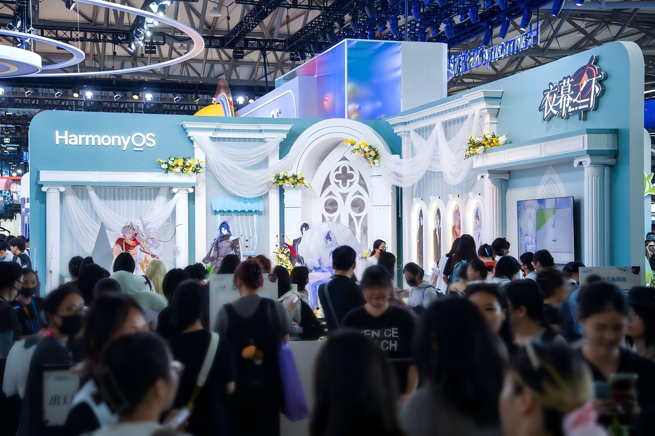从CJ上的《夜幕之下》展台看，为什么头部游戏厂商纷纷拥抱鸿蒙