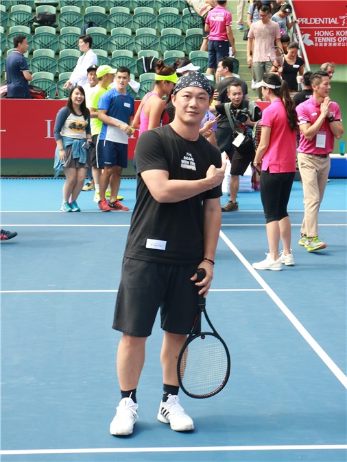 陈奕迅出席《保诚香港网球公开赛2016-Can Challenge慈善领袖赛》