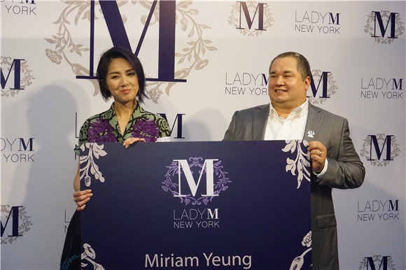 杨千嬅、周汶錡及黄佩霞出席甜品店开幕活动