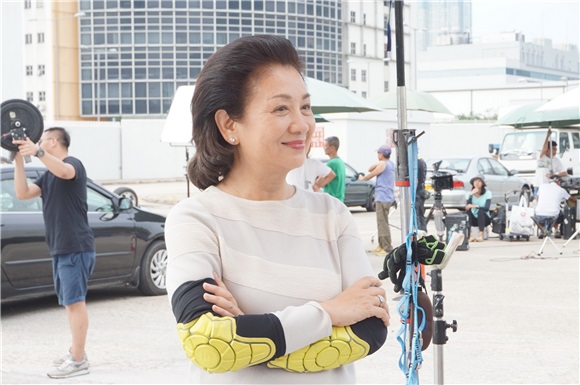 鲍起静、陈展鹏、胡定欣等拍摄TVB《同盟》外景
