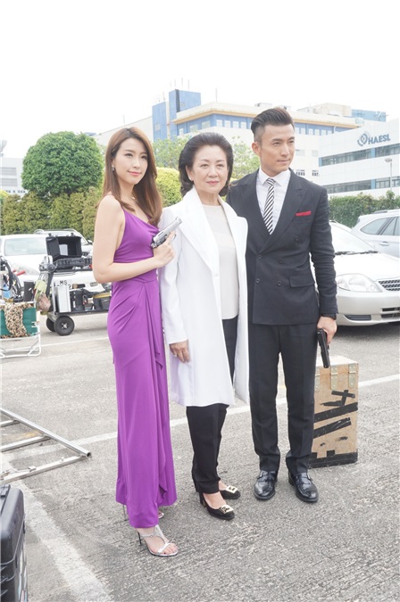 鲍起静、陈展鹏、胡定欣等拍摄TVB《同盟》外景