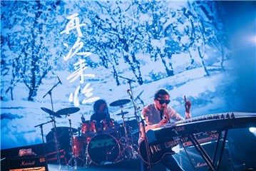 谢天笑古筝行云流水(摄影:刘杀鸡)