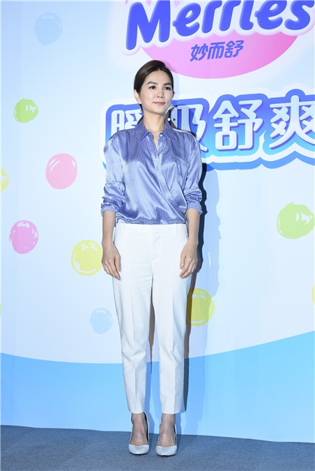Ella陈嘉桦出席婴幼儿尿布品牌全新升级上市发布会