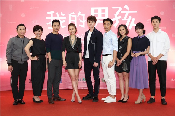 林心如、张轩睿、高圣远、李李仁等出席戏剧《我的男孩》开镜记者会