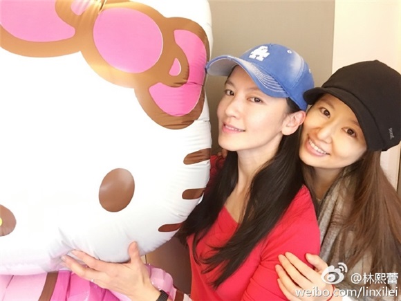 林心如产後依旧美丽 称向林熙蕾看齐