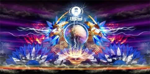 (第二届三亚国际音乐节主舞台声光电效果图)