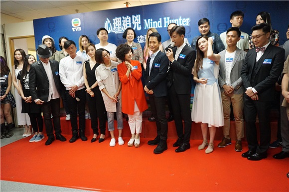 马国明、米雪、杨明、敖嘉年、蔡思贝馨等为新剧《心理追凶》造型宣传
