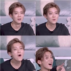 鹿晗八卦脸