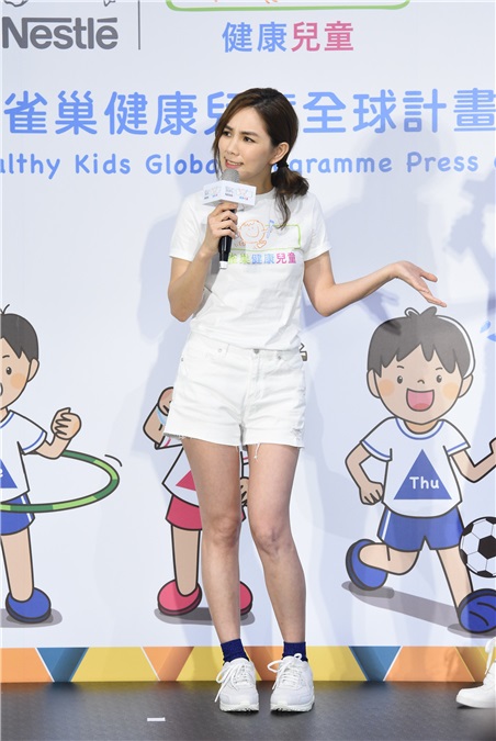 陈嘉桦担任健康大使出席健康儿童全球计画发布会