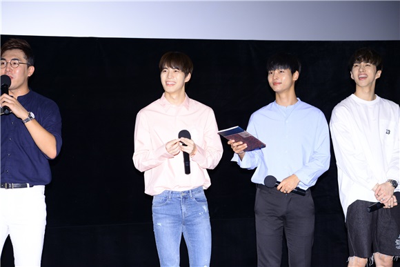 男团VIXX出席
电影《机械师2:复活》特别试映会