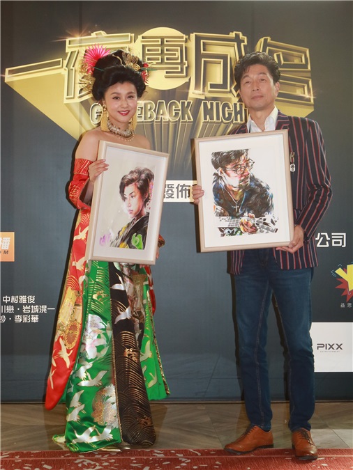 藤原纪香、李彩桦、叶世荣、陈奂仁等参加电影《一夜再成名》探班
