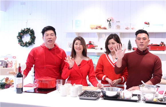 曾国城、黄嘉千、窦智孔、关诗敏等出席《爱呀,我的妈!》圣诞派对餐