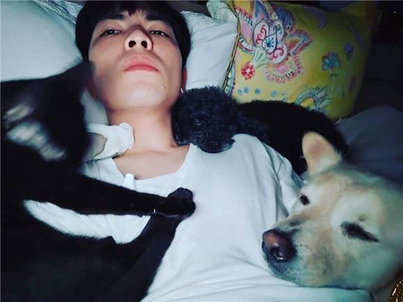 萧敬腾爱猫排排站好 吃饭萌样惹人爱