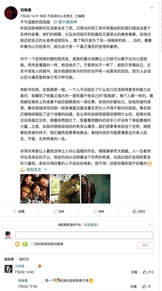 张晓晨千字影评